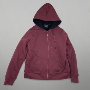 Y2K Harley Davidson Fleece Sweatshirt Burgundy Women's XL Grunge Biker Sherpa